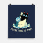 Everything Is Fine Shark Attack-None-Matte-Poster-tobefonseca
