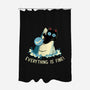 Everything Is Fine Shark Attack-None-Polyester-Shower Curtain-tobefonseca