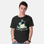 Everything Is Fine Shark Attack-Mens-Basic-Tee-tobefonseca