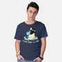 Everything Is Fine Shark Attack-Mens-Basic-Tee-tobefonseca