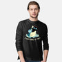 Everything Is Fine Shark Attack-Mens-Long Sleeved-Tee-tobefonseca