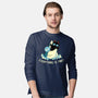 Everything Is Fine Shark Attack-Mens-Long Sleeved-Tee-tobefonseca