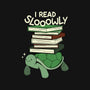 Slow Reader Turtle Books-None-Stretched-Canvas-tobefonseca