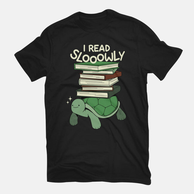 Slow Reader Turtle Books-Mens-Premium-Tee-tobefonseca