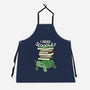 Slow Reader Turtle Books-Unisex-Kitchen-Apron-tobefonseca