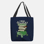 Slow Reader Turtle Books-None-Basic Tote-Bag-tobefonseca
