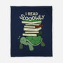 Slow Reader Turtle Books-None-Fleece-Blanket-tobefonseca