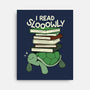 Slow Reader Turtle Books-None-Stretched-Canvas-tobefonseca