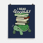 Slow Reader Turtle Books-None-Matte-Poster-tobefonseca