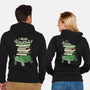 Slow Reader Turtle Books-Unisex-Zip-Up-Sweatshirt-tobefonseca