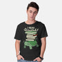 Slow Reader Turtle Books-Mens-Basic-Tee-tobefonseca