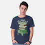Slow Reader Turtle Books-Mens-Basic-Tee-tobefonseca