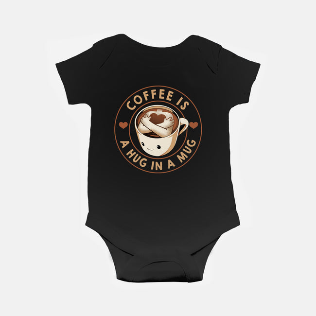 Coffee Is A Hug In A Mug-Baby-Basic-Onesie-tobefonseca