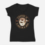 Coffee Is A Hug In A Mug-Womens-V-Neck-Tee-tobefonseca