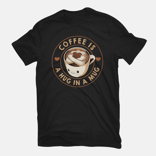 Coffee Is A Hug In A Mug-Mens-Heavyweight-Tee-tobefonseca