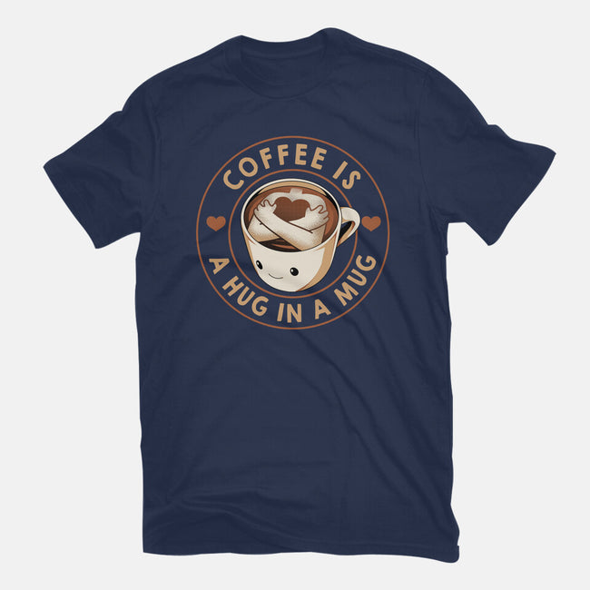 Coffee Is A Hug In A Mug-Mens-Basic-Tee-tobefonseca
