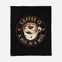Coffee Is A Hug In A Mug-None-Fleece-Blanket-tobefonseca