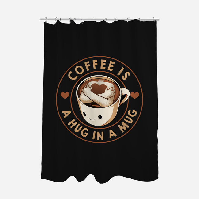Coffee Is A Hug In A Mug-None-Polyester-Shower Curtain-tobefonseca