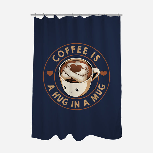 Coffee Is A Hug In A Mug-None-Polyester-Shower Curtain-tobefonseca