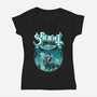 Papa Mando-Womens-V-Neck-Tee-CappO