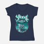 Papa Mando-Womens-V-Neck-Tee-CappO