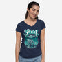 Papa Mando-Womens-V-Neck-Tee-CappO