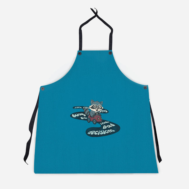 On My way To Make Bad Decisions-Unisex-Kitchen-Apron-Loobs