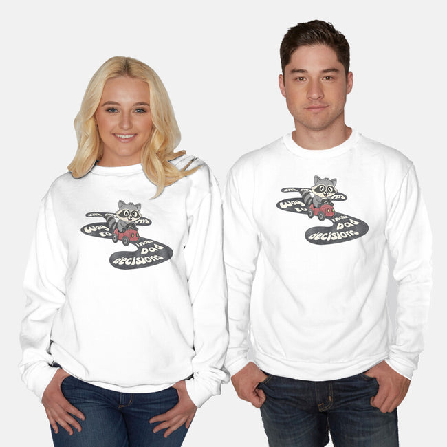 On My way To Make Bad Decisions-Unisex-Crew Neck-Sweatshirt-Loobs
