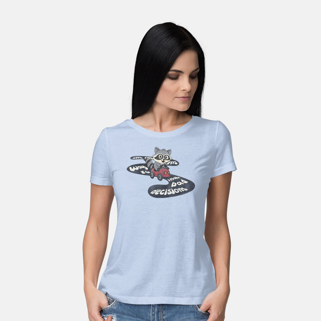On My way To Make Bad Decisions-Womens-Basic-Tee-Loobs