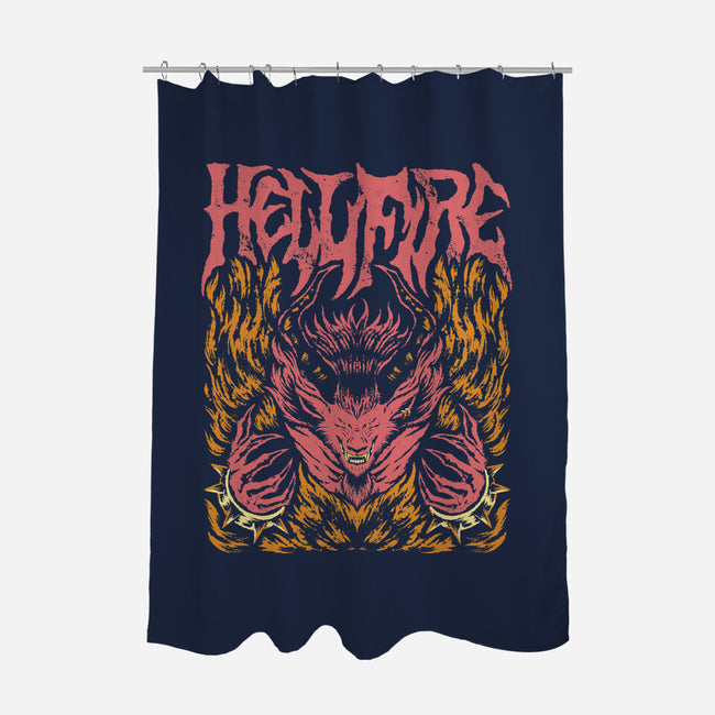 A Hellfire-None-Polyester-Shower Curtain-Henrique Torres