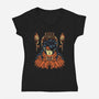 Man Of Mysteries-Womens-V-Neck-Tee-Henrique Torres