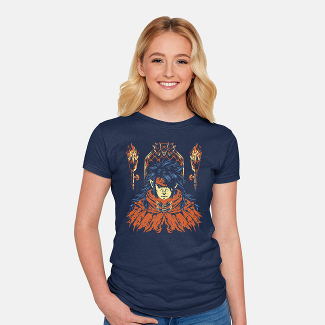 Man Of Mysteries-Womens-Fitted-Tee-Henrique Torres