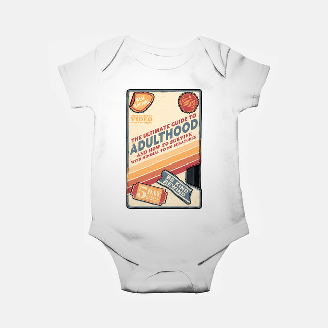 Guide To Adulthood-Baby-Basic-Onesie-glitchygorilla