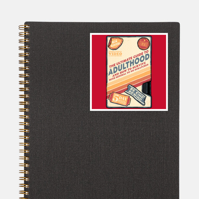 Guide To Adulthood-None-Glossy-Sticker-glitchygorilla