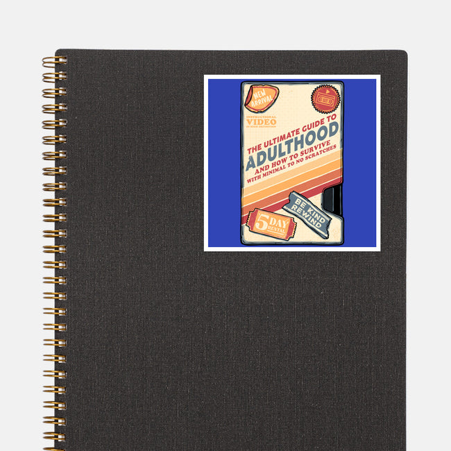 Guide To Adulthood-None-Glossy-Sticker-glitchygorilla