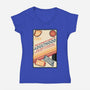 Guide To Adulthood-Womens-V-Neck-Tee-glitchygorilla