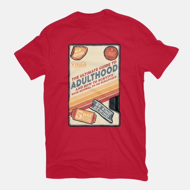 Guide To Adulthood-Womens-Fitted-Tee-glitchygorilla