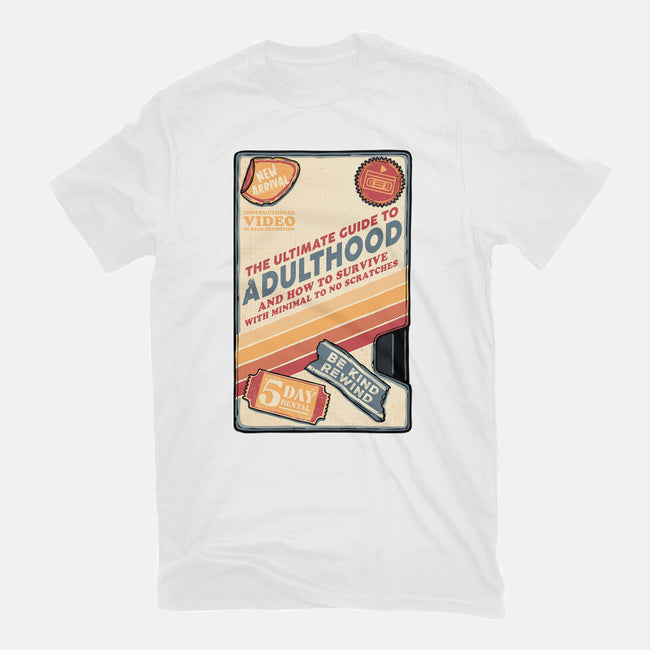 Guide To Adulthood-Womens-Fitted-Tee-glitchygorilla