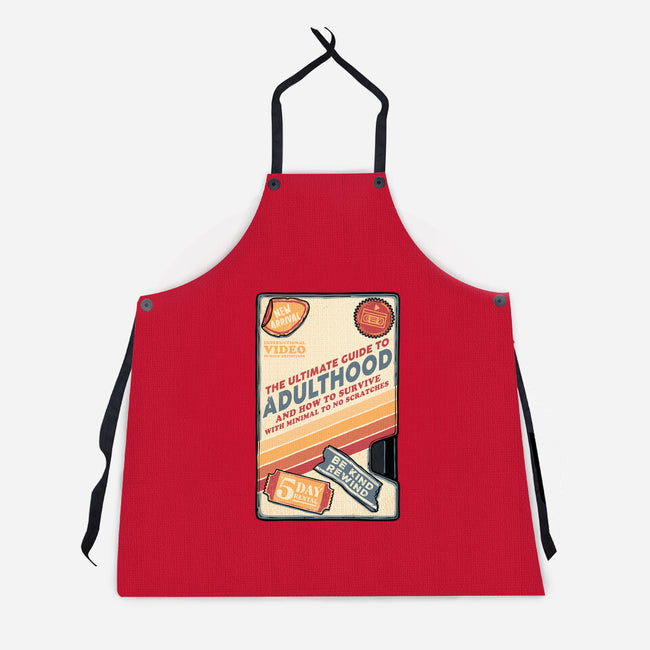 Guide To Adulthood-Unisex-Kitchen-Apron-glitchygorilla