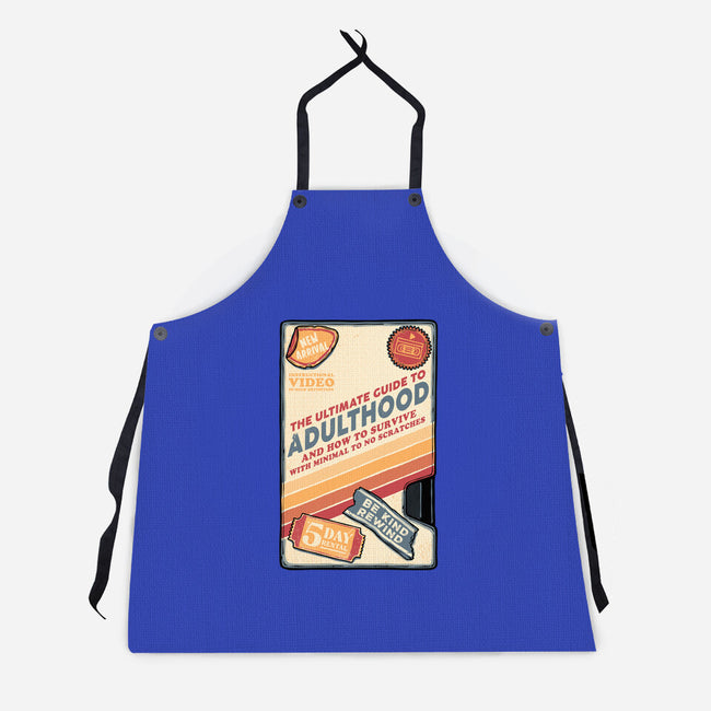 Guide To Adulthood-Unisex-Kitchen-Apron-glitchygorilla