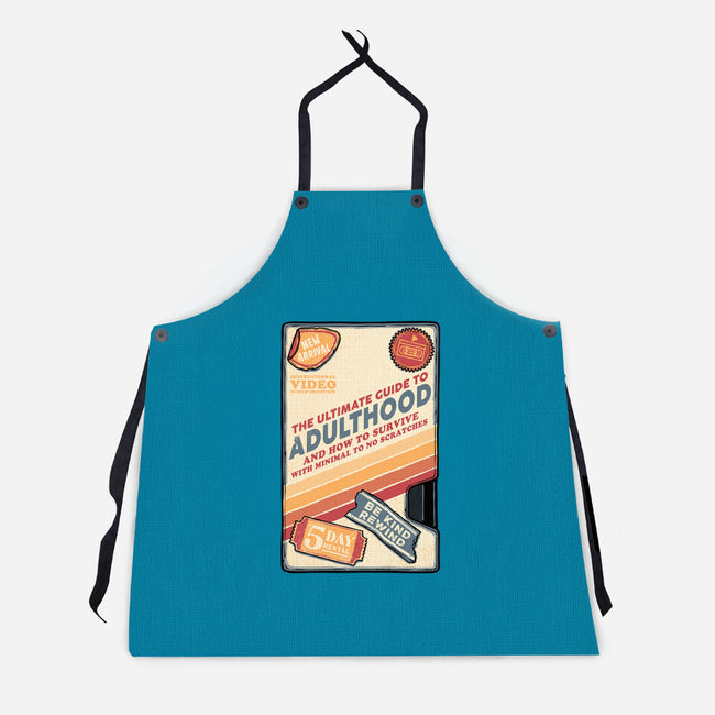 Guide To Adulthood-Unisex-Kitchen-Apron-glitchygorilla