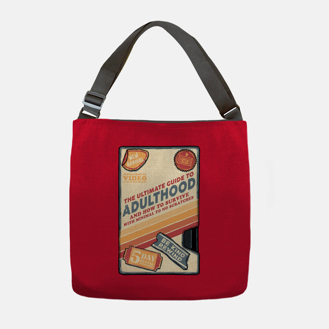 Guide To Adulthood-None-Adjustable Tote-Bag-glitchygorilla