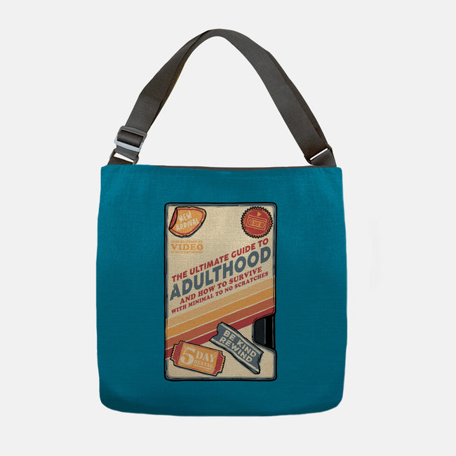 Guide To Adulthood-None-Adjustable Tote-Bag-glitchygorilla
