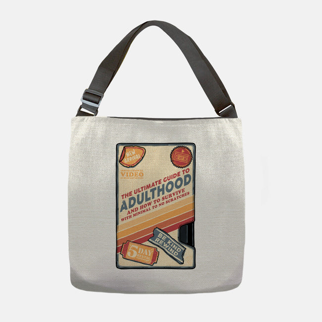 Guide To Adulthood-None-Adjustable Tote-Bag-glitchygorilla