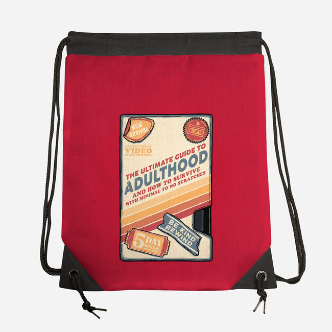 Guide To Adulthood-None-Drawstring-Bag-glitchygorilla