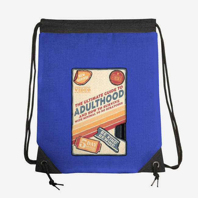 Guide To Adulthood-None-Drawstring-Bag-glitchygorilla