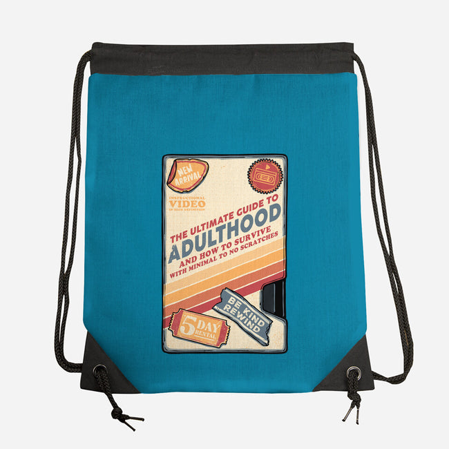 Guide To Adulthood-None-Drawstring-Bag-glitchygorilla