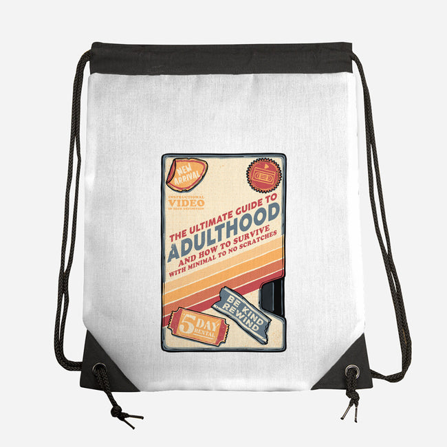 Guide To Adulthood-None-Drawstring-Bag-glitchygorilla