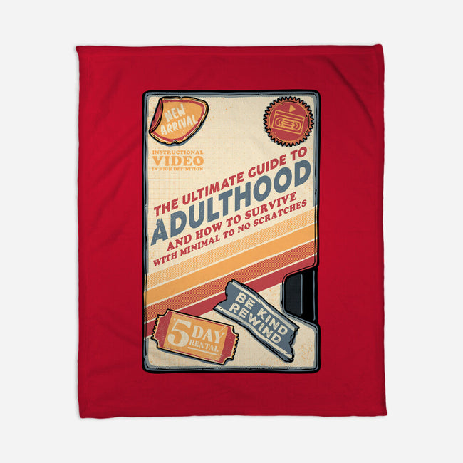 Guide To Adulthood-None-Fleece-Blanket-glitchygorilla