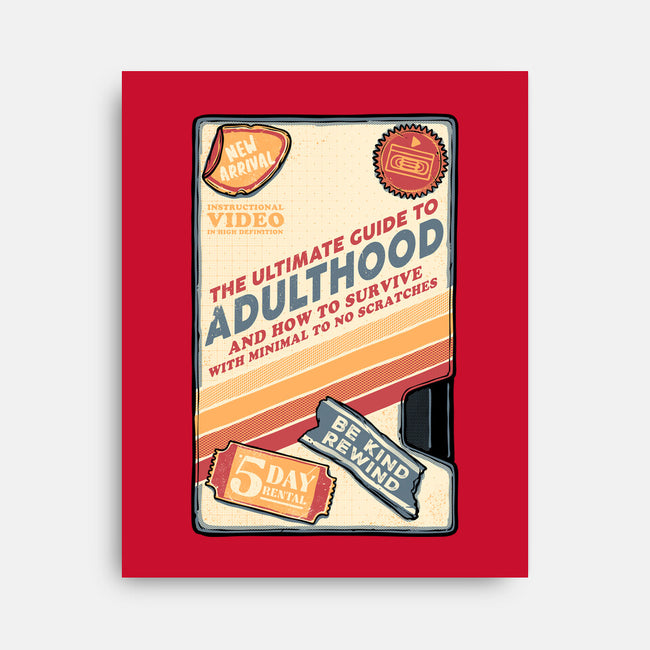 Guide To Adulthood-None-Stretched-Canvas-glitchygorilla